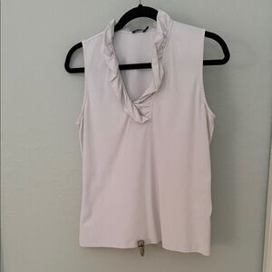 Chic Ruffled White Blouse